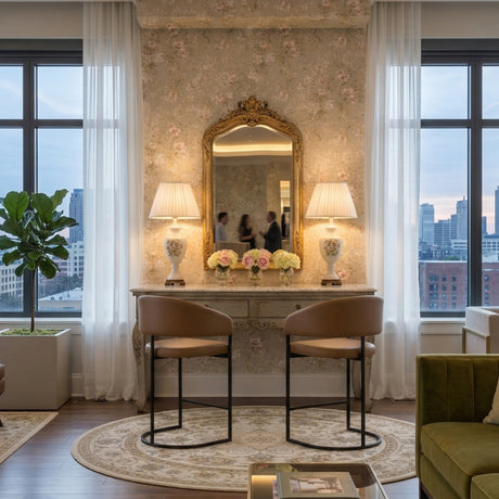   Brown Cantilevered Counter Stool | Oroa.com