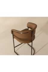 Modern European furniture - Brown Cantilevered Counter Stool - www.oroa.com