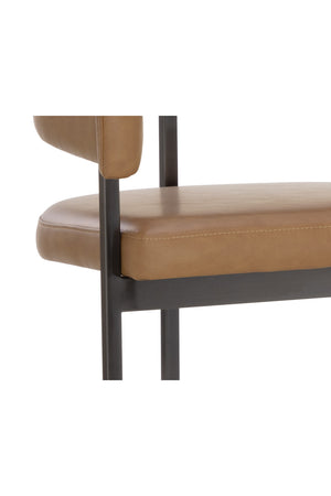 Modern European furniture - Brown Cantilevered Counter Stool - www.oroa.com