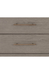 Modern European furniture - 6-Drawer Oak Veneer Dresser - www.oroa.com