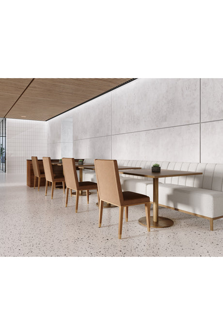 Modern European furniture - Rustic Oak Base Dining Chairs (2) - www.oroa.com