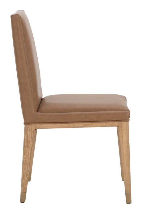 Modern European furniture - Rustic Oak Base Dining Chairs (2) - www.oroa.com