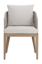 Modern European furniture - Contemporary Indoor/Outdoor Weave & Teak Dining Chair - www.oroa.com