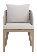 Modern European furniture - Contemporary Indoor/Outdoor Weave & Teak Dining Chair - www.oroa.com