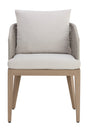 Modern European furniture - Contemporary Indoor/Outdoor Weave & Teak Dining Chair - www.oroa.com