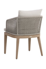 Modern European furniture - Contemporary Indoor/Outdoor Weave & Teak Dining Chair - www.oroa.com