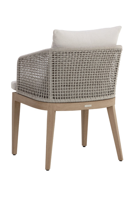 Modern European furniture - Contemporary Indoor/Outdoor Weave & Teak Dining Chair - www.oroa.com