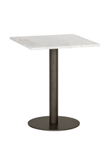 Modern European furniture - Square White Marble Bistro Table S - www.oroa.com