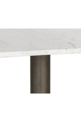 Modern European furniture - Square White Marble Bistro Table L - www.oroa.com