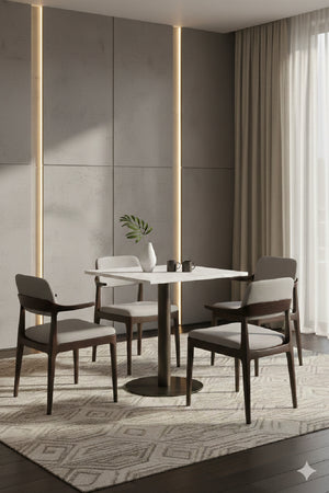 Square White Marble Bistro Table L | Splendido Claudia | Oroa.com