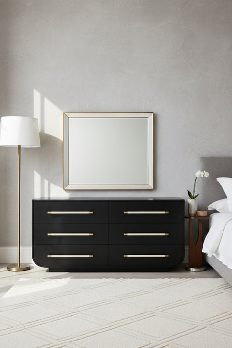 Black Oak 6-Drawer Dresser | Splendido Tarrant | Oroa.com