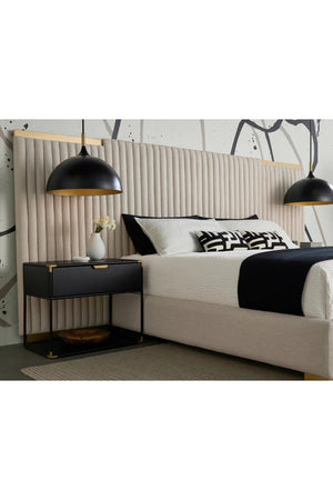 Channeled Panel Headboard King Bed | Splendido Tarrant | Oroa.com