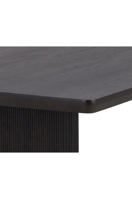 Modern European furniture - Chamfered Edge Oak Dining Table - www.oroa.com