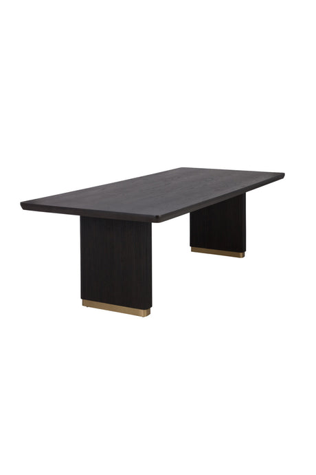 Modern European furniture - Chamfered Edge Oak Dining Table - www.oroa.com