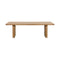 Modern European furniture - Chamfered Edge Oak Dining Table - www.oroa.com