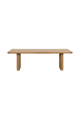 Modern European furniture - Chamfered Edge Oak Dining Table - www.oroa.com