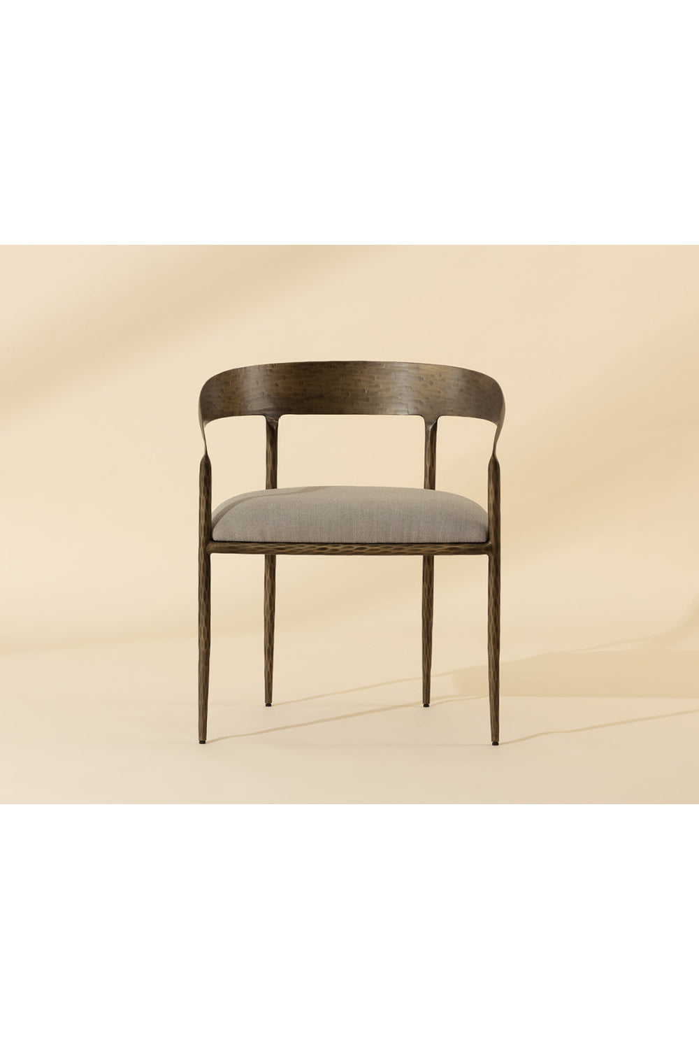 Modern European furniture - Taupe Gray Seat Dining Chair - www.oroa.com
