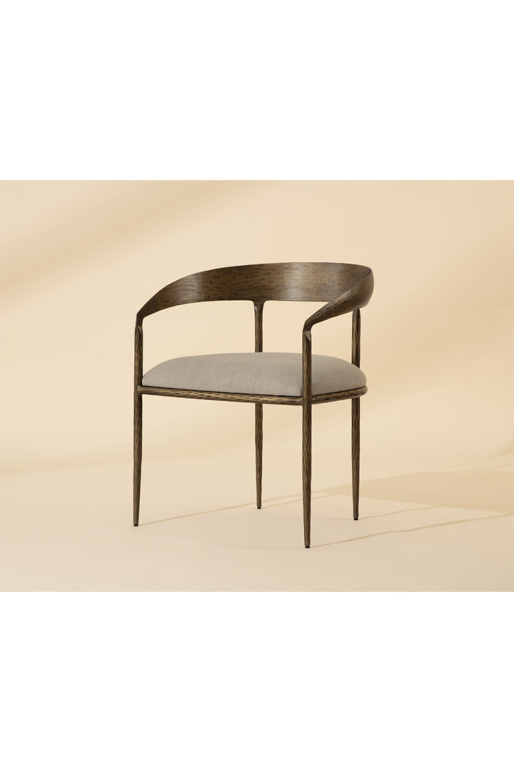 Modern European furniture - Taupe Gray Seat Dining Chair - www.oroa.com