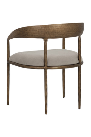 Modern European furniture - Taupe Gray Seat Dining Chair - www.oroa.com