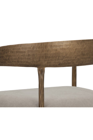 Modern European furniture - Taupe Gray Seat Dining Chair - www.oroa.com