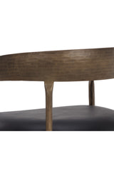 Modern European furniture - Antique Brass Framed Dining Chair - www.oroa.com