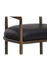 Modern European furniture - Hammered Metal Leather Bar Stool - www.oroa.com