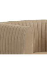 Modern European furniture - Leather Channeled Lounge Chair - www.oroa.com