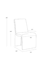 Modern European furniture - Brown Leather Dining Chair - www.oroa.com