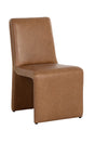 Modern European furniture - Brown Leather Dining Chair - www.oroa.com