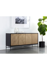 Modern European furniture - Gold 4-Door Sideboard - www.oroa.com