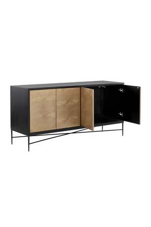Modern European furniture - Gold 4-Door Sideboard - www.oroa.com