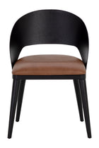 Modern European furniture - Leather Seat Dining Chair - www.oroa.com