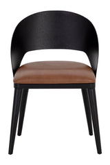 Modern European furniture - Leather Seat Dining Chair - www.oroa.com