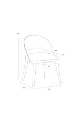 Modern European furniture - Leather Seat Dining Chair - www.oroa.com