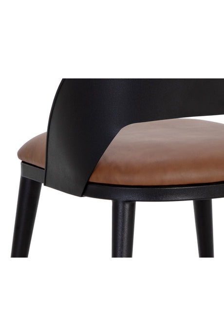 Modern European furniture - Leather Seat Dining Chair - www.oroa.com