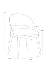 Modern European furniture - Leather Seat Dining Chair - www.oroa.com