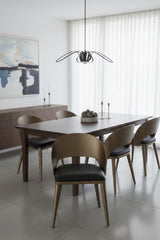 Modern European furniture - Leather Seat Dining Chair - www.oroa.com