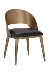 Modern European furniture - Leather Seat Dining Chair - www.oroa.com