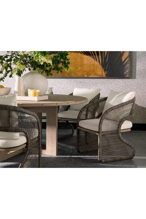 Gray Polyrod Indoor/Outdoor Dining Chair | Splendido Toulon | Oroa.com