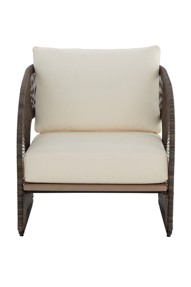 Gray Polyrod Indoor/Outdoor Lounge Chair | Splendido Toulon | Oroa.com