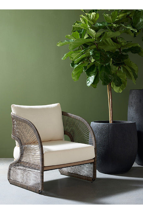 Modern European furniture - Gray Polyrod Indoor/Outdoor Lounge Chair - www.oroa.com