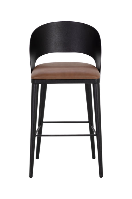 Brown Leather Seat Bar Stool | Splendido Dezirae | Oroa.com