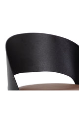 Modern European furniture - Brown Leather Seat Bar Stool - www.oroa.com