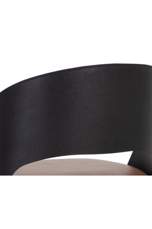 Modern European furniture - Brown Leather Seat Bar Stool - www.oroa.com