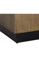 Modern European furniture - Etched Antique Brass Side Table - www.oroa.com