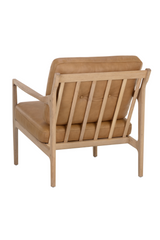 Modern European furniture - Button-Tufted Leather Lounge Chair - www.oroa.com