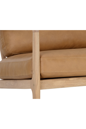 Button-Tufted Leather Lounge Chair | Splendido Gilmore