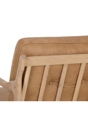 Button-Tufted Leather Lounge Chair | Splendido Gilmore