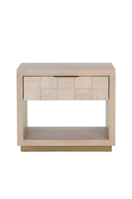 Light Oak Wood-Tile Nightstand | Splendido Akava | Oroa.com