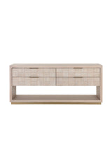 Modern European furniture - Oak Wood Tile 4-Drawer Dresser - www.oroa.com